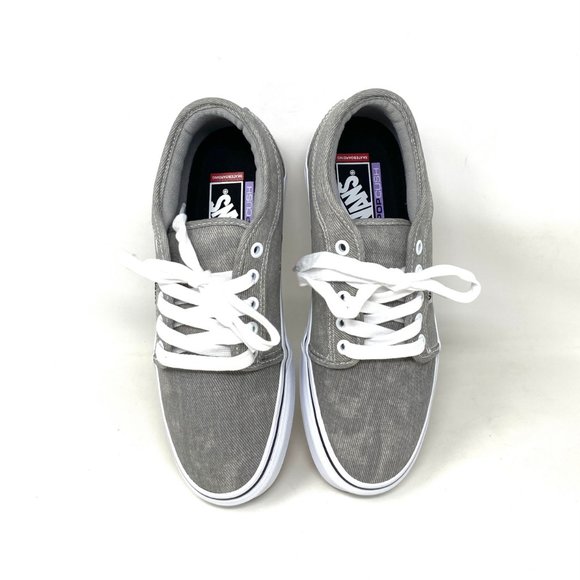 💖MEGA SALE💖VANS Chukka Denim Gray Canvas Lace Up Skate Women's VN0A4BX49BM - Picture 6 of 10